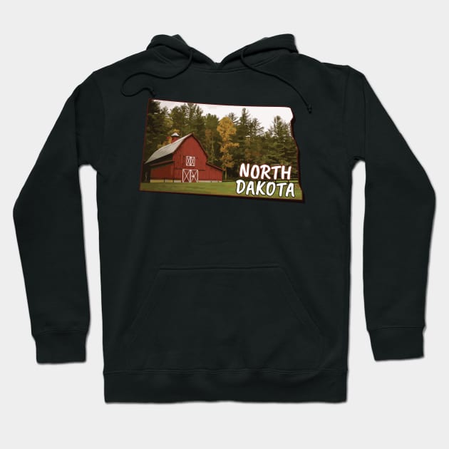 North Dakota state,North Dakota gift, North Dakota home Hoodie by Anodyle